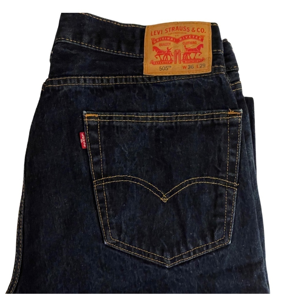 Levi’s 505 Dark Wash Jeans 36x29 EUC